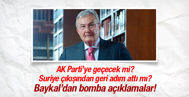 Baykal’dan AK Parti’ye Suriye desteği!