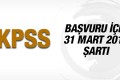 2016 KPSS Başvuru kılavuzu 31 mart