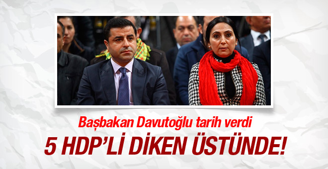 HDP’li isimlerin fezlekesini Meclis’te Başbakan açıkladı